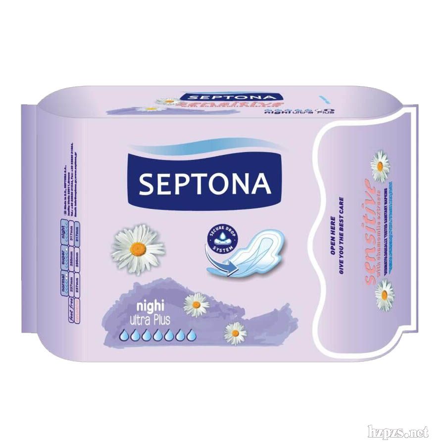 歐洲原裝進口--舒媞娜夜用純棉加長衛(wèi)生巾